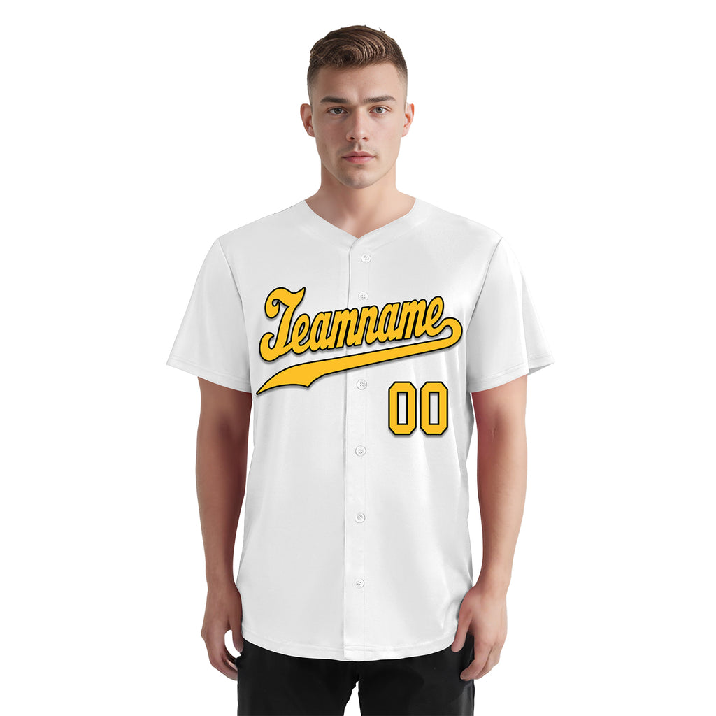 Custom White World Cancer Day Personalized Authentic Baseball Jersey BSBJ01-E06020-3