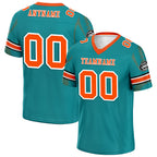 Custom Light Green Miami Football Jersey and Sports Shoes Combo Offer Personalized Combo ZH-D025008-25