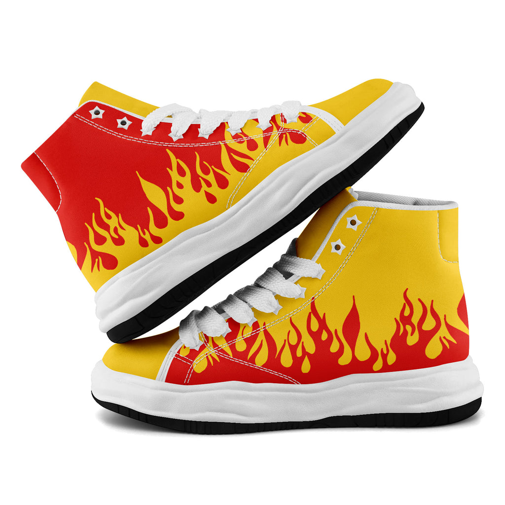 Custom Red Yellow Kansas City Football Jersey and Firesoul Sports Shoes Combo Offer Personalized Combo ZH-D020273-18