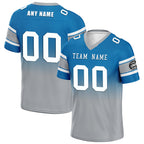 Custom Blue Gray Detroit Football Jersey and Hat Combo Offer Personalized Combo ZH-D020326-11