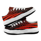 Custom Black Orange Ohio Shoes Personalized Sneaker FN038-D023003-8