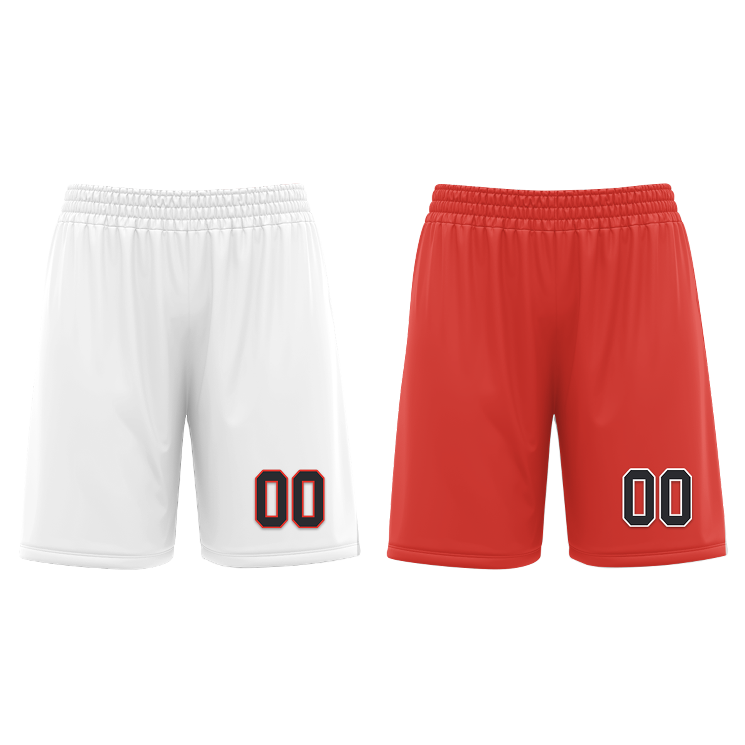 Custom White Red Classic Style Reversible Basketball Uniform Personalized Ordinary BBJR-D017037