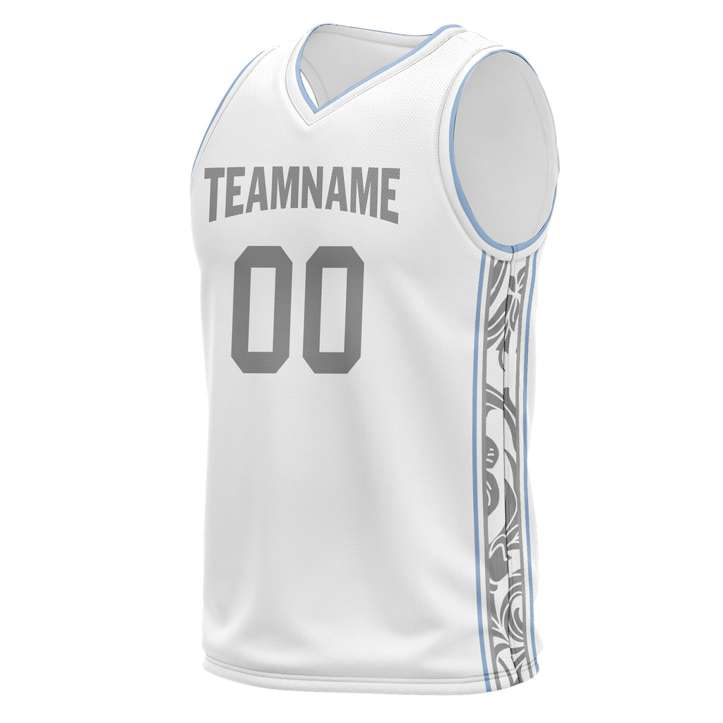 Custom White Pattern City Edition Personalized Sports Uniform Authentic Basketball Jersey BBJ01-D06101-7