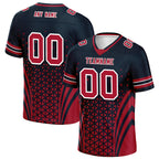 Custom Blue White Texas Personalized Authentic Football Jersey FBJ02-D023033-12