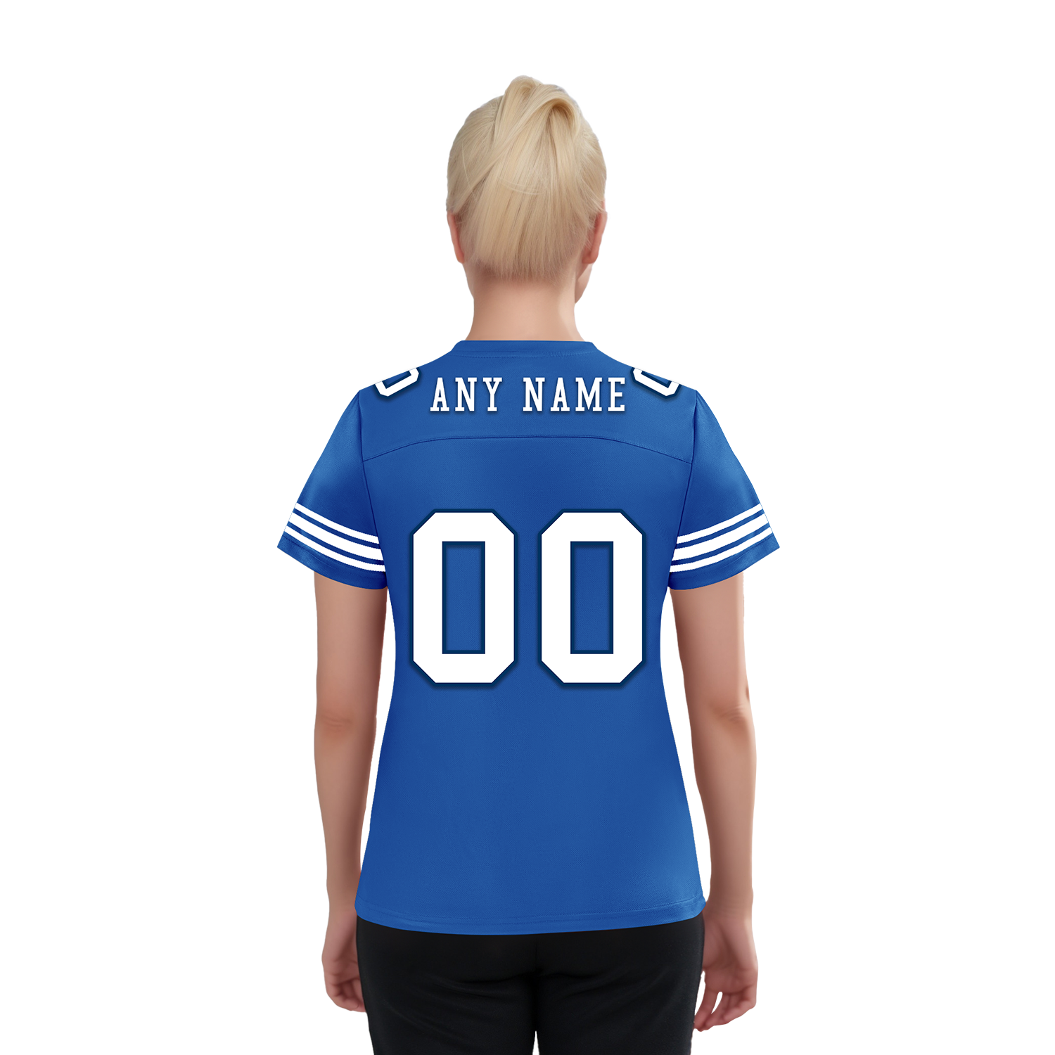 Custom Blue Classic Style Personalized Authentic Football Jersey FBJ02-bd0a700f