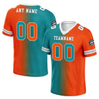 Custom Orange Blue Florida Personalized Authentic Football Jersey FBJ02-D028017-28