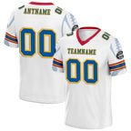 Custom White Pittsburgh Football Jersey and Sports Shoes Combo Offer Personalized Combo ZH-D025008-31