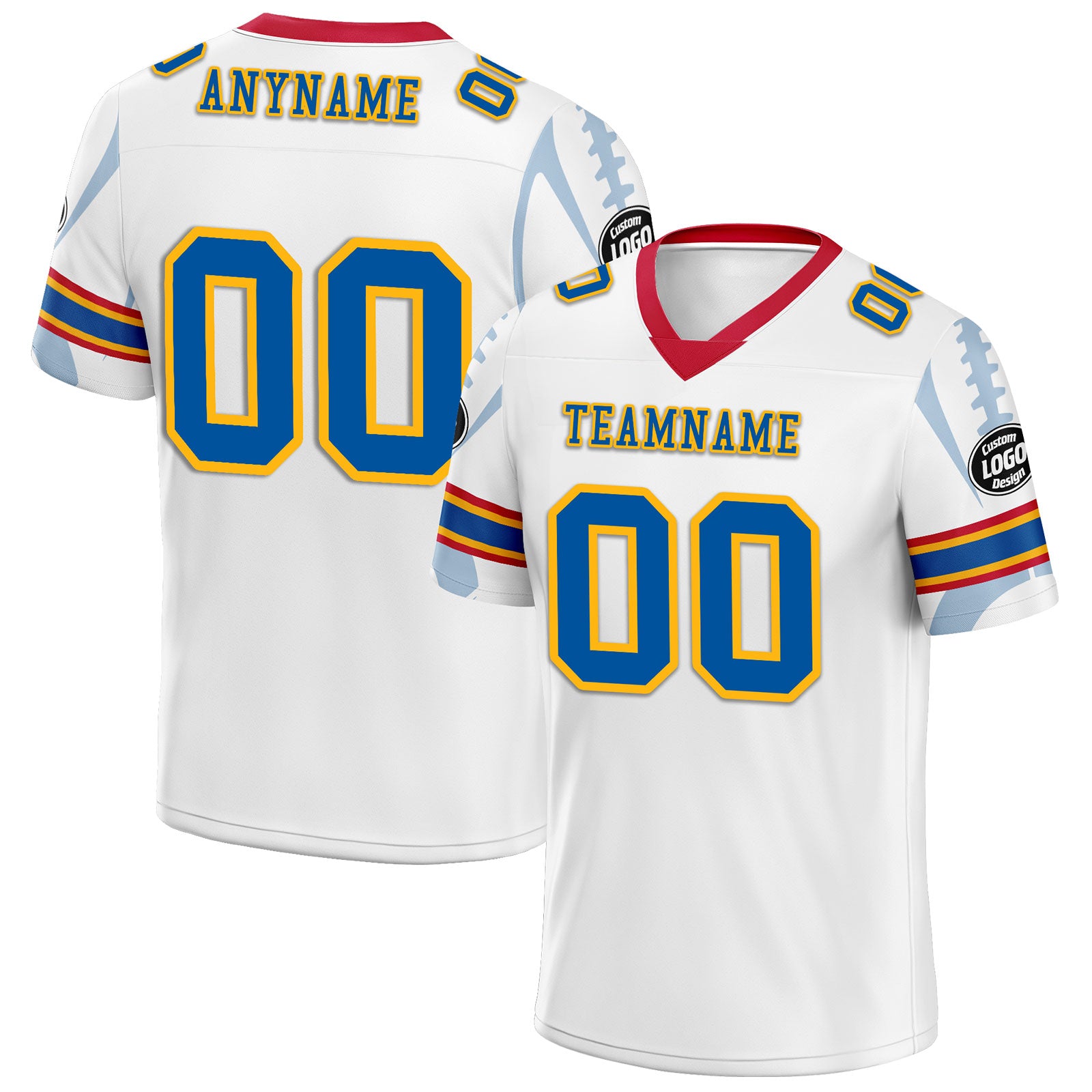 Custom White Pittsburgh Football Jersey and Sports Shoes Combo Offer Personalized Combo ZH-D025008-31