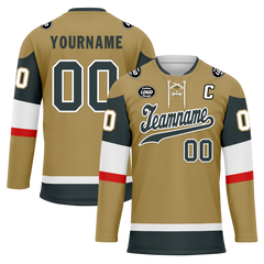 Custom Yellow Personalized Hockey Jersey HCKJ01-D0a70de