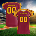 Custom Red Yellow Arizona High-Performance American Football Jersey FBJ06-D023001-1