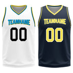 Custom White Neon Black Indiana City Edition Personalized Reversible Basketball Set Sports Basketball Jersey BBJ01R-D0610-12