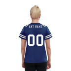 Custom Blue Classic Style Personalized Authentic Football Jersey FBJ02-bd0a70bf