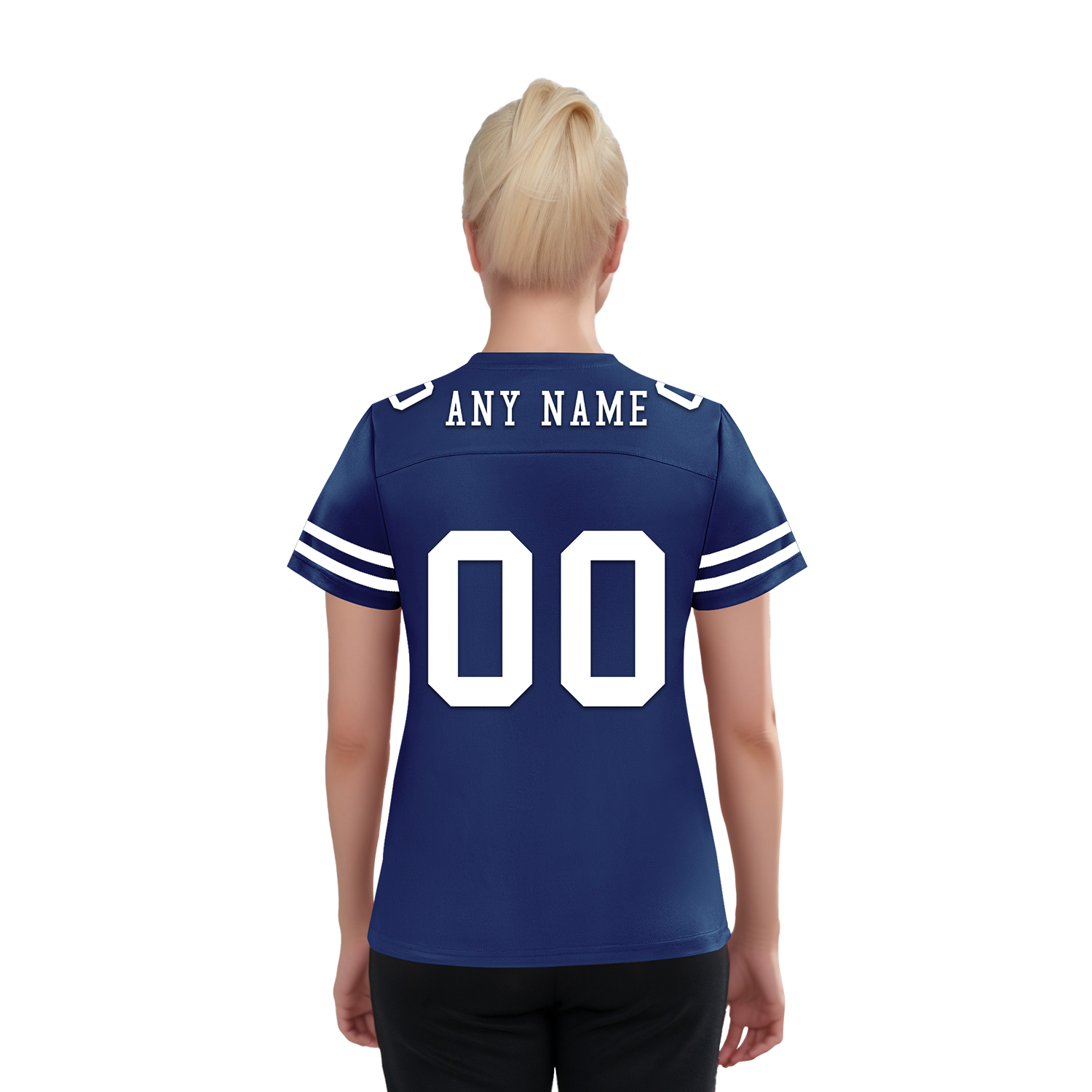Custom Blue Classic Style Personalized Authentic Football Jersey FBJ02-bd0a70bf