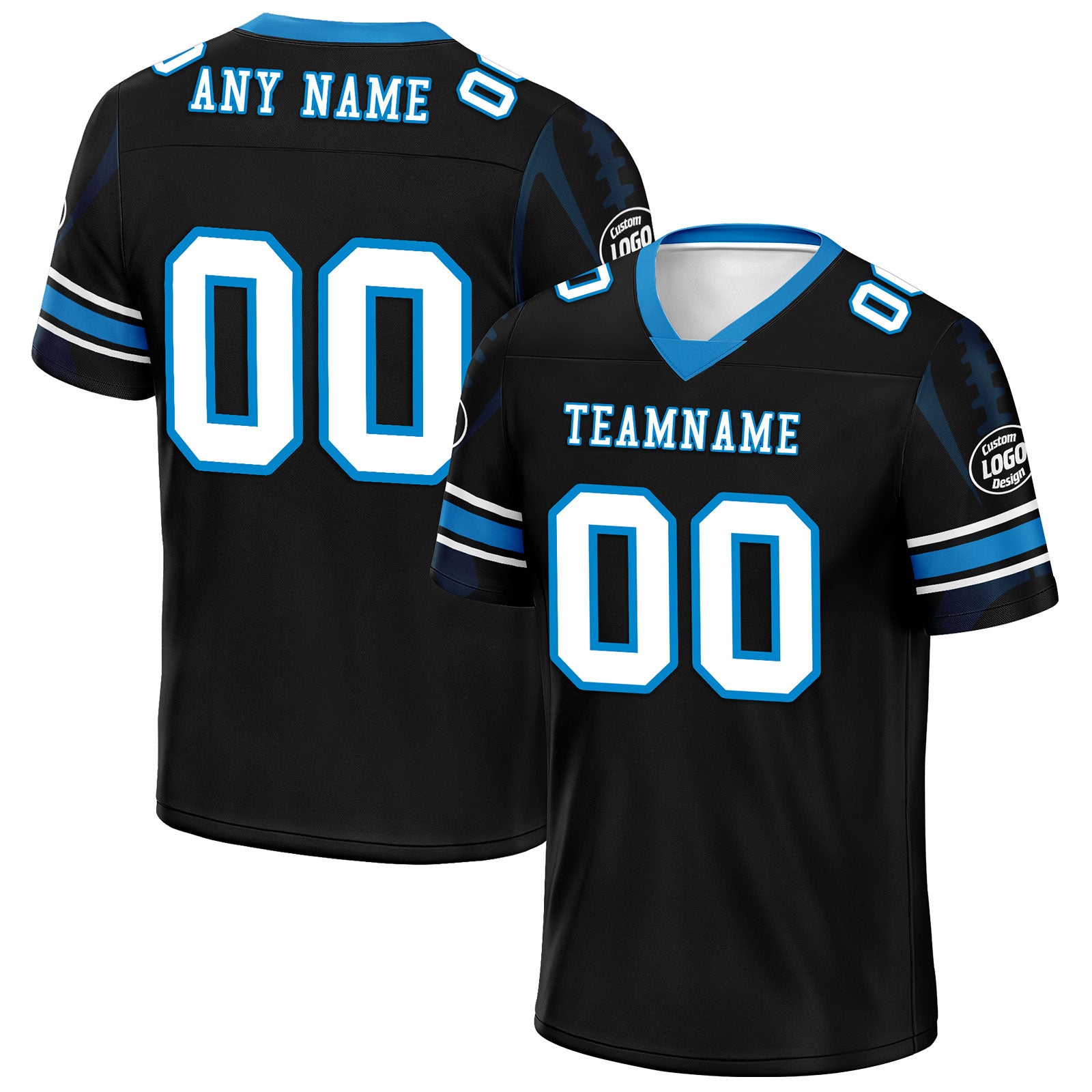 Custom Black Carolina Football Jersey and Sports Shoes Combo Offer Personalized Combo ZH-D025008-3