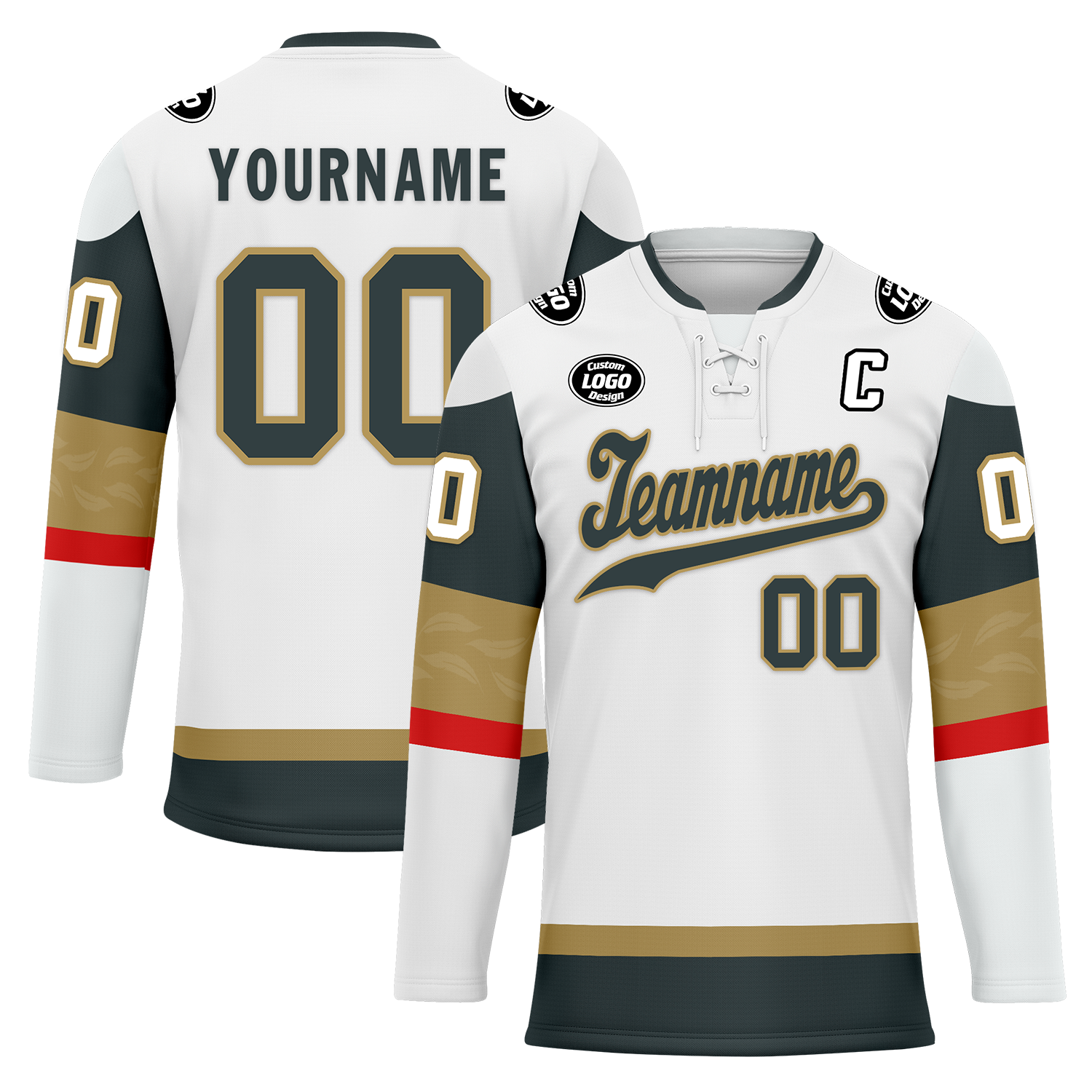 Custom White Personalized Hockey Jersey HCKJ01-D0a70df