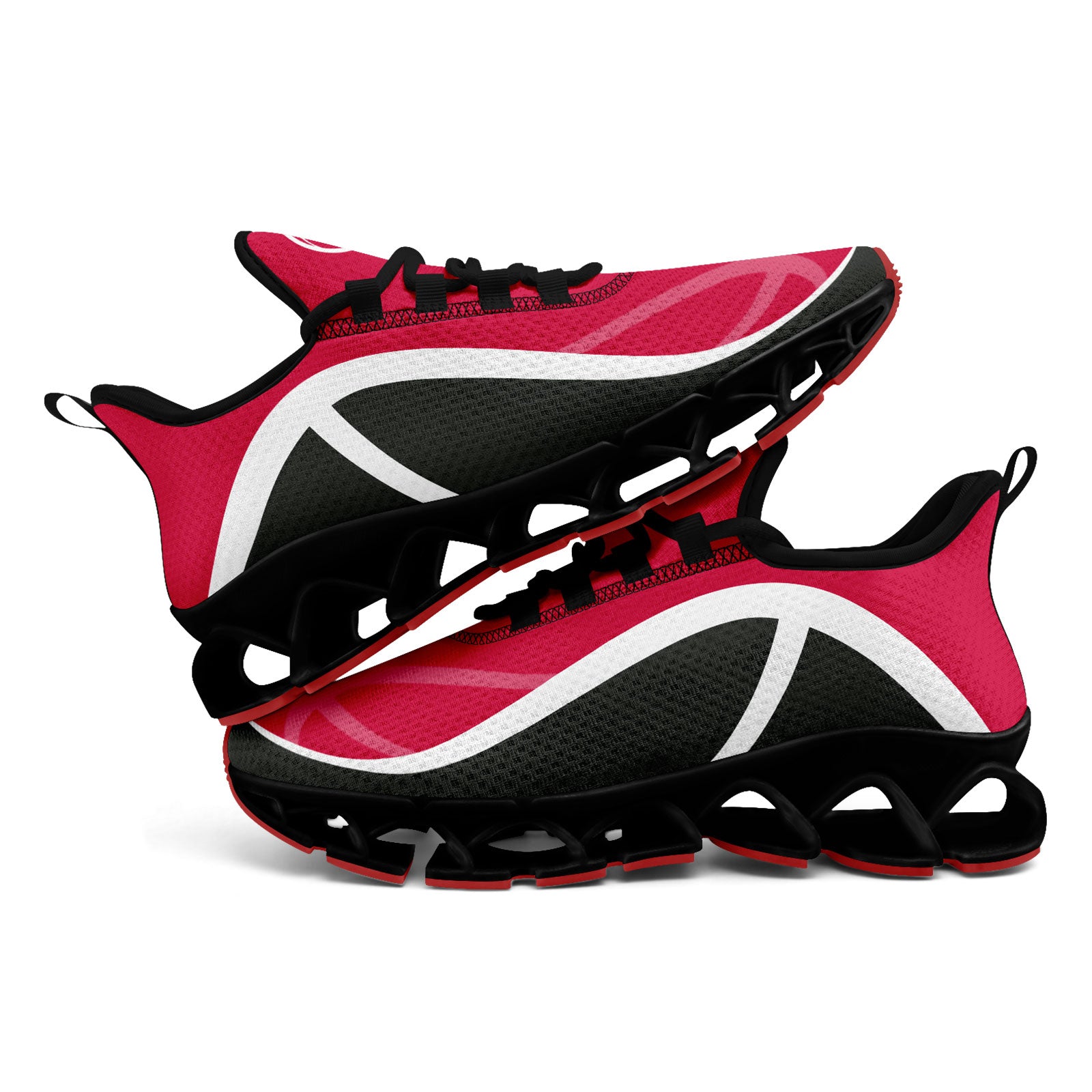 Custom Red Gray Maxsoul Shoes Personalized Sneaker FN003XD-D020391-10