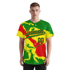 Custom Grass Green Red Yellow Bolivian Flag Personalized Authentic Baseball Jersey BSBJ01-E06022-12