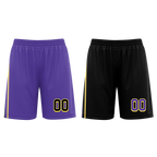 Custom Purple Black Classic Style Reversible Basketball Uniform Personalized Ordinary BBJR-D017033