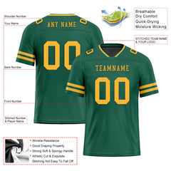 Custom Green Yellow Green Bay Personalized Authentic Football Jersey FBJ02-E0601-7