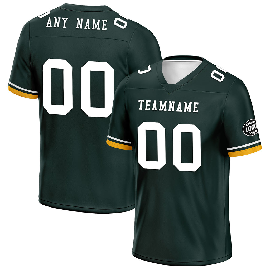 Custom Green Green Bay Personalized Authentic Football Jersey FBJ02-D020263-13