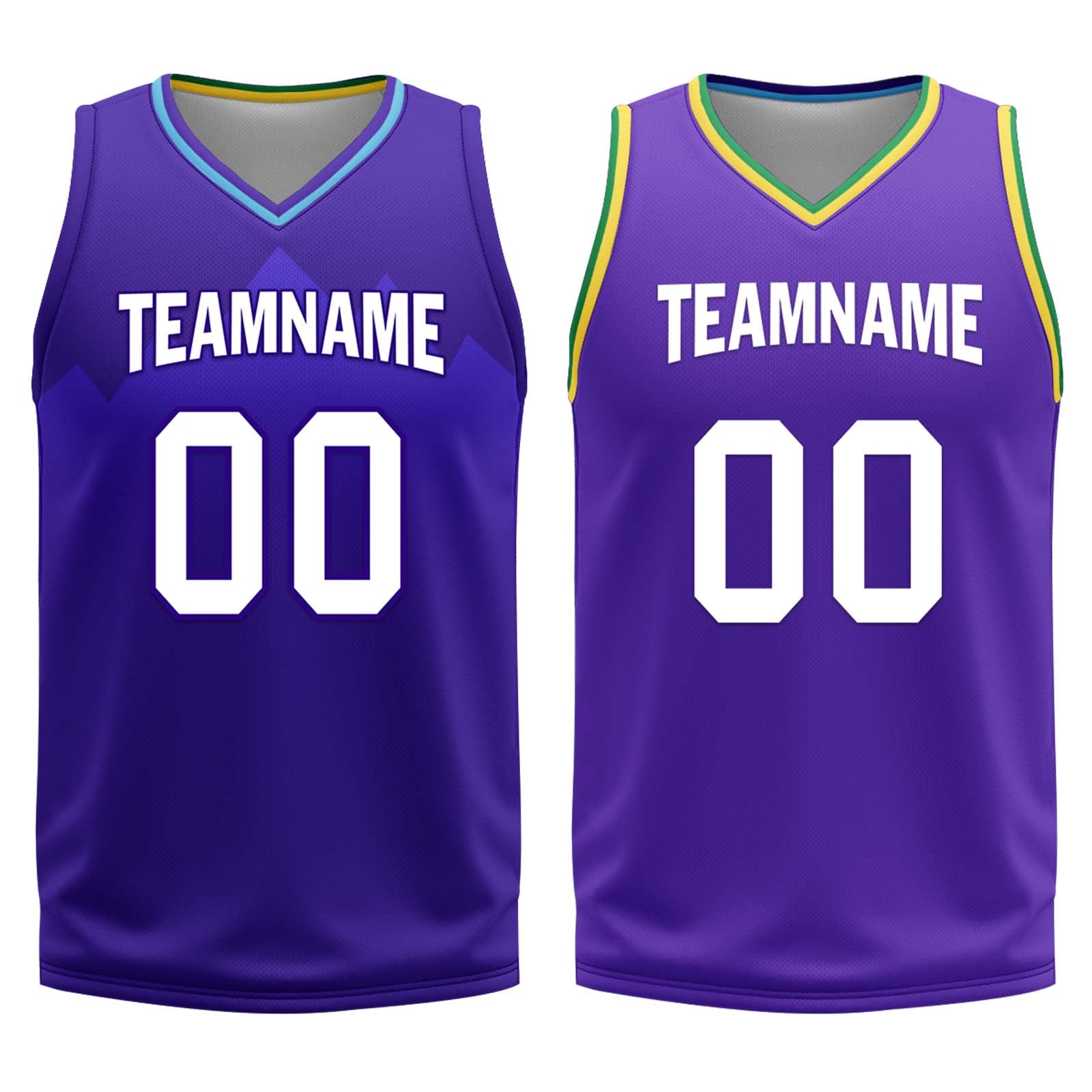 Custom Purple White Utah City Edition Personalized Reversible Basketball Set Sports Basketball Jersey BBJ01R-D0610-29