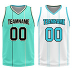Custom Mint Green Gold Black Charlotte City Edition Personalized Reversible Basketball Set Sports Basketball Jersey BBJ01R-D0610-4