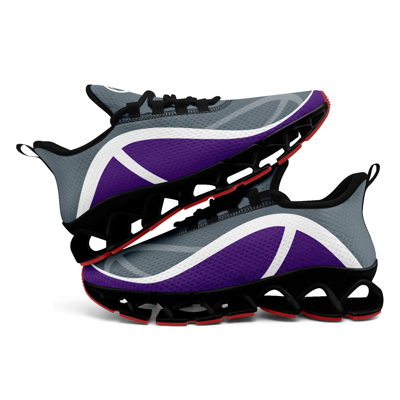 Custom Purple Gray Maxsoul Shoes Personalized Sneaker FN003XD-D020391-8