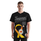 Custom Black World Cancer Day Personalized Authentic Baseball Jersey BSBJ01-E06020-7