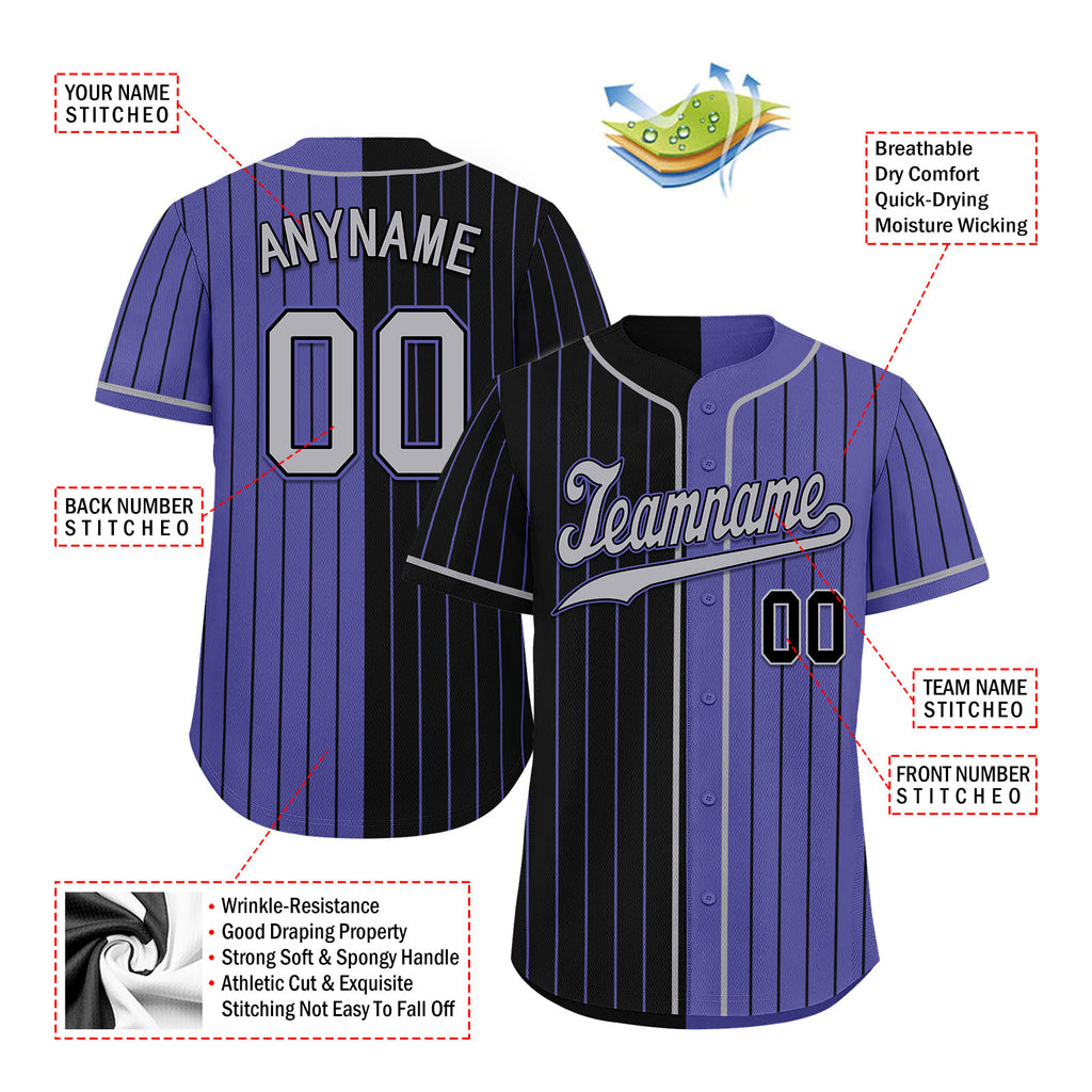 Custom Stripe Fashion Personalized Authentic Baseball Jersey BSBJ01-E06043-5