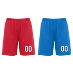 Custom Red Blue Classic Style Reversible Basketball Uniform Personalized Ordinary BBJR-D017022