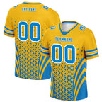 Custom Blue White California Personalized Authentic Football Jersey FBJ02-D023033-22