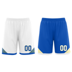 Custom White Blue Classic Style Reversible Basketball Uniform Personalized Ordinary BBJR-D017004
