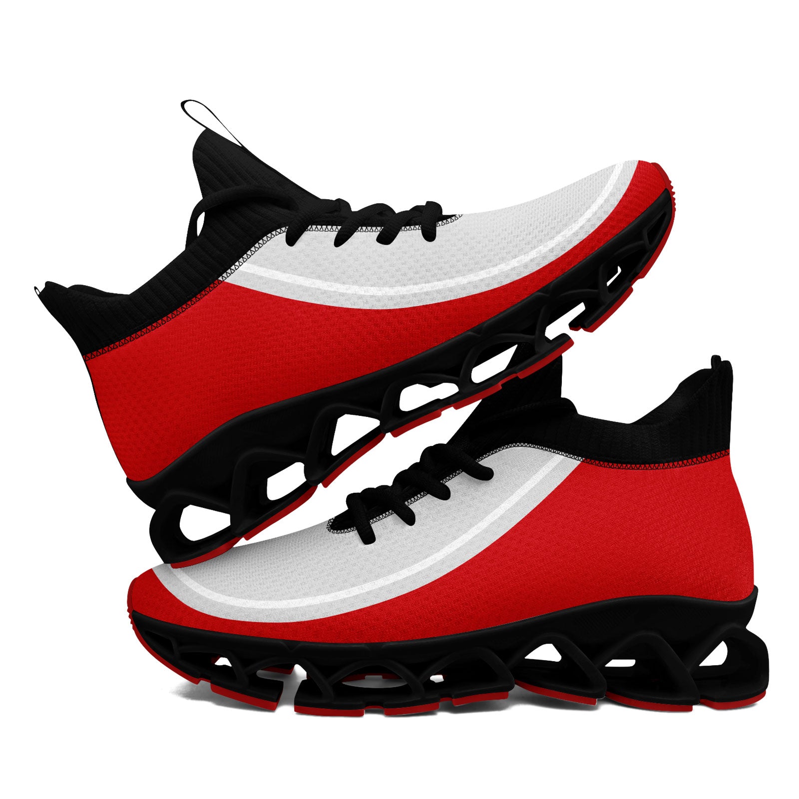 Custom Red Gray Maxsoul Shoes Personalized Sneaker FN030XD-D020388-21