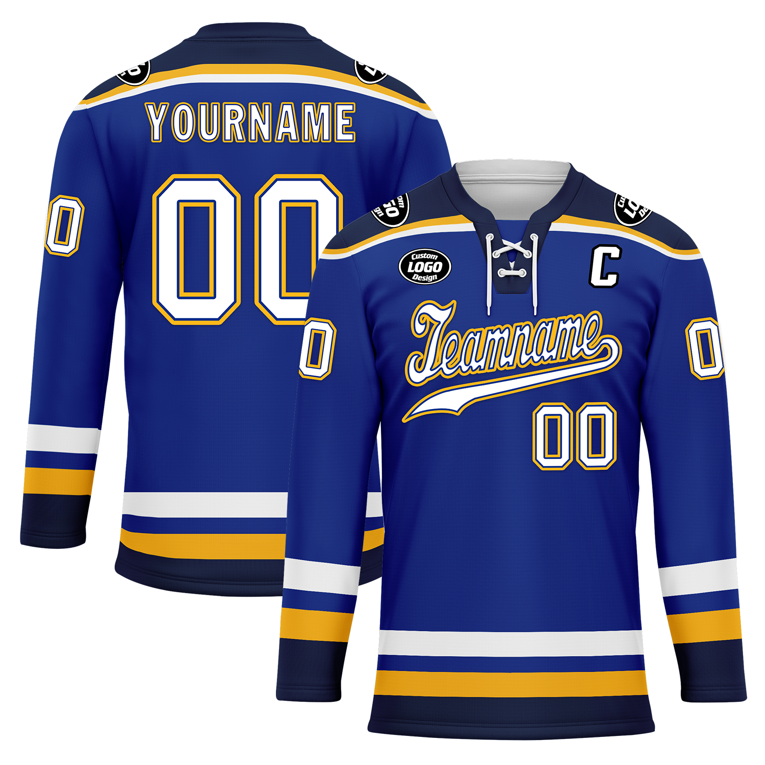 Custom Blue Personalized Hockey Jersey HCKJ01-D0a70cd