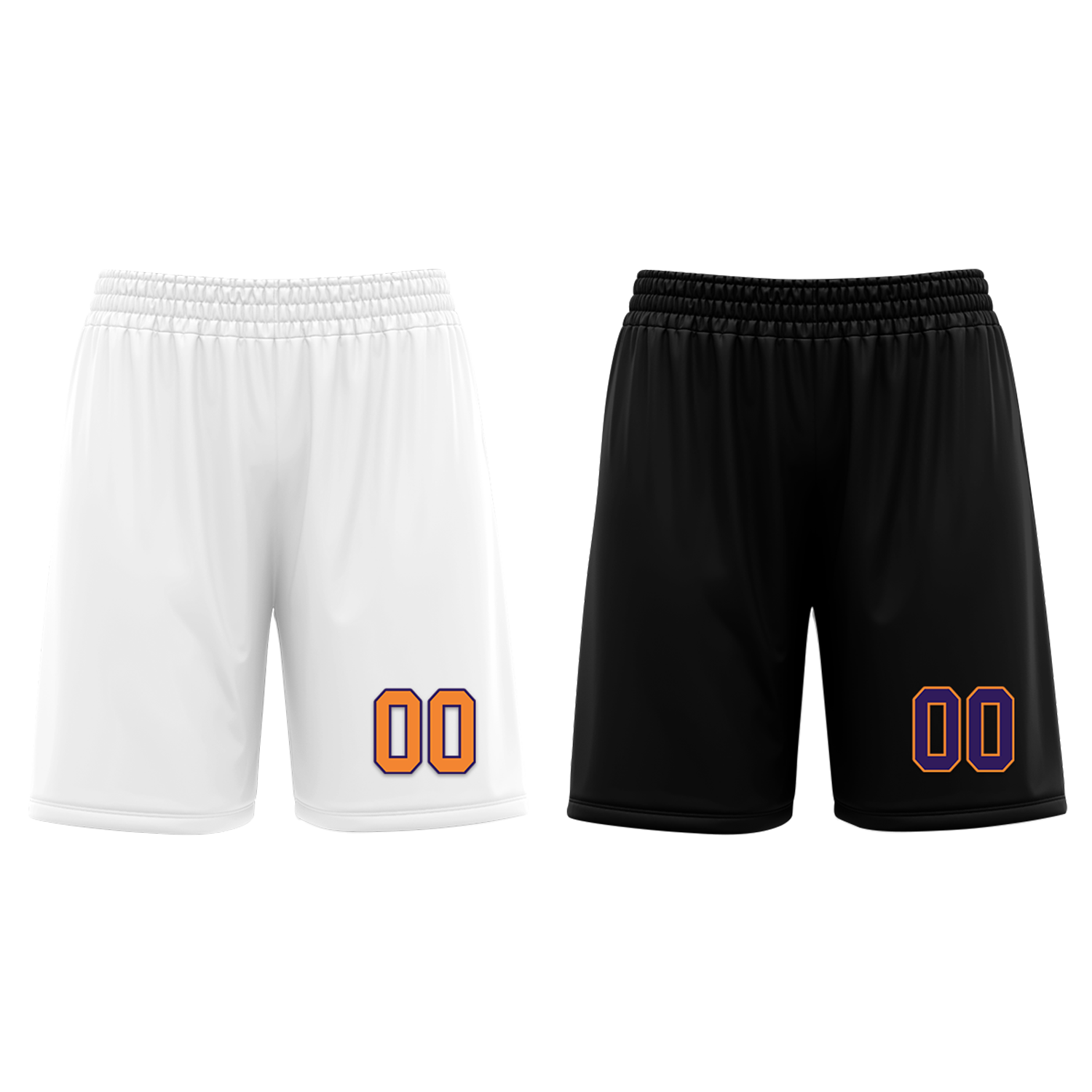 Custom White Black Classic Style Reversible Basketball Uniform Personalized COOLMAX BBJR-D017057