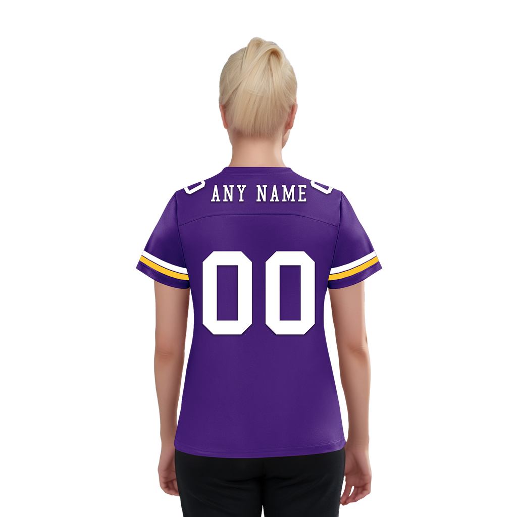 Custom Purple Classic Style Personalized Authentic Football Jersey FBJ02-bd0a7009