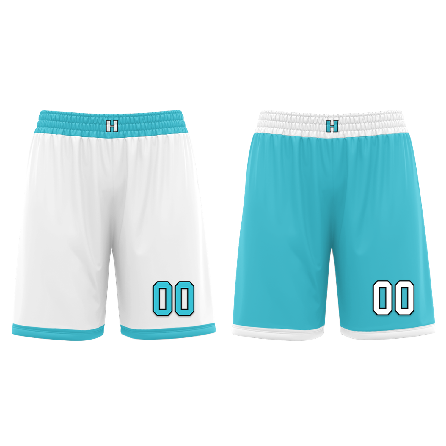 Custom White Blue Classic Style Reversible Basketball Uniform Personalized Ordinary BBJR-D017013