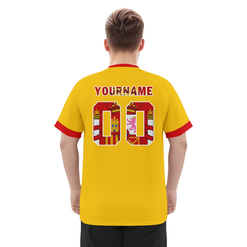 Custom Spain 2026 World Cup Football Shirt Customized Soccer Jersey for Fans Add Your Name & Number FZ190-F025072-3