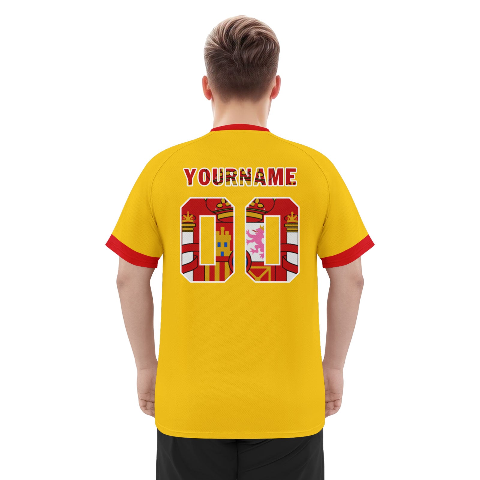 Custom Spain 2026 World Cup Football Shirt Customized Soccer Jersey for Fans Add Your Name & Number FZ190-F025072-3