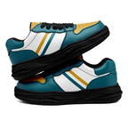 Custom Green Yellow Jacksonville Shoes Personalized Sneaker FN032-D020389-16