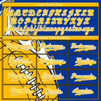 Custom Blue Yellow Classic Style Personalized Authentic Baseball Jersey UN002-D0b0a00-ae