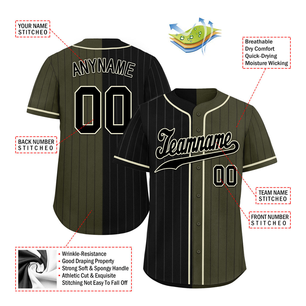 Custom Stripe Fashion Personalized Authentic Baseball Jersey BSBJ01-E06043-29