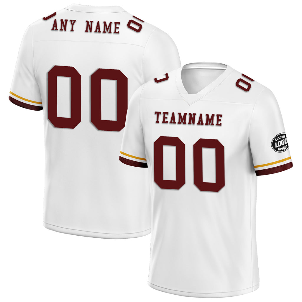 Custom White Washington Personalized Authentic Football Jersey FBJ02-D020263-31