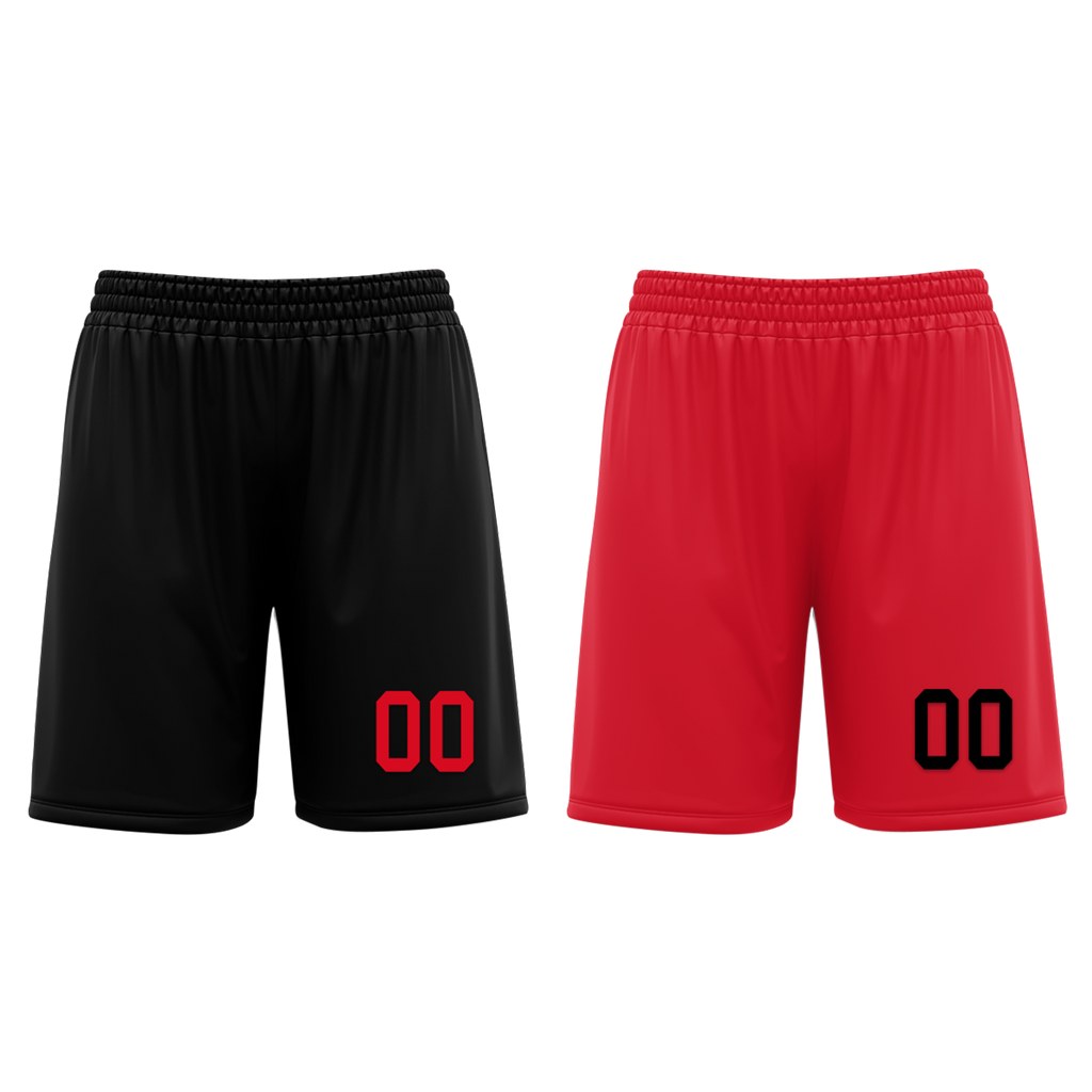 Custom Black Red Classic Style Reversible Basketball Uniform Personalized Ordinary BBJR-D017018