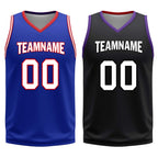 Custom Blue Red White Sacramento City Edition Personalized Reversible Basketball Set Sports Basketball Jersey BBJ01R-D0610-26