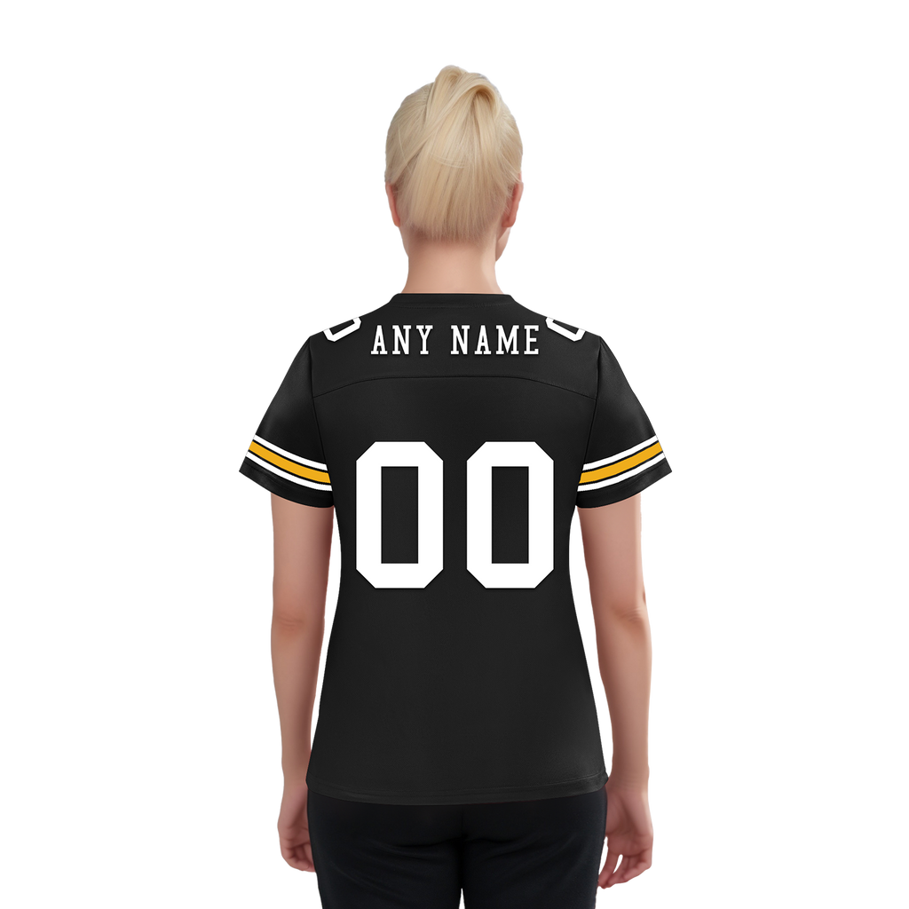 Custom Black Classic Style Personalized Authentic Football Jersey FBJ02-bd0a70a8