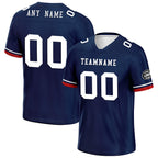 Custom Blue New England Personalized Authentic Football Jersey FBJ02-D020263-26