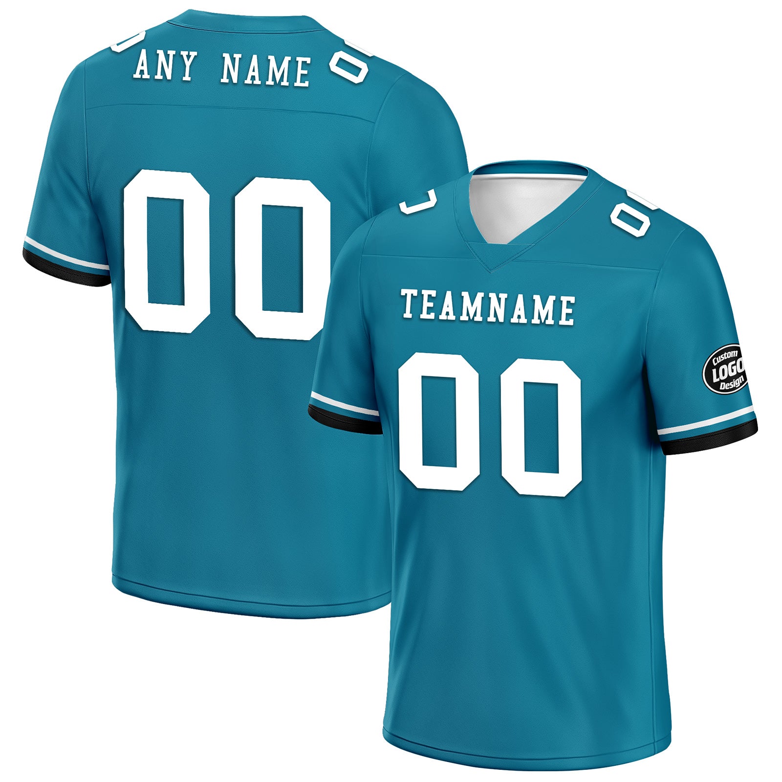 Custom Blue Jacksonville Personalized Authentic Football Jersey FBJ02-D020263-16