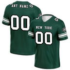 Custom Green New York Personalized Authentic Football Jersey FBJ02-D020256-19