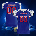 Custom Blue White New York High-Performance American Football Jersey FBJ06-D023001-21